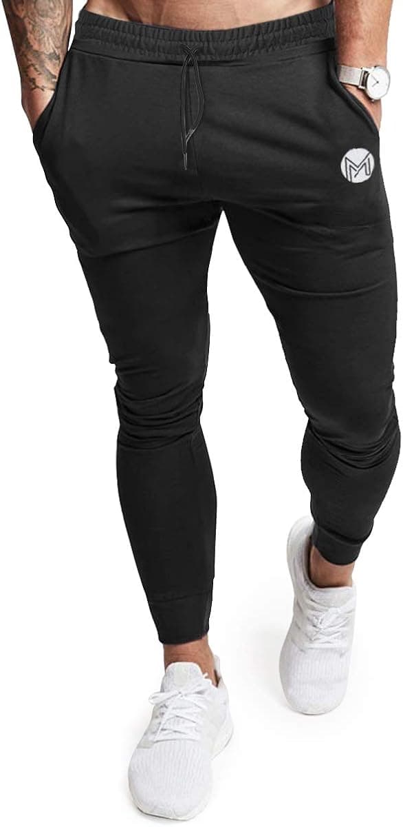 MICOZIFY Men’s Workout Jogger Pants, Stretch Gym Track Pants, Slim Fit Tapered Sweatpants for Jogging Training Running