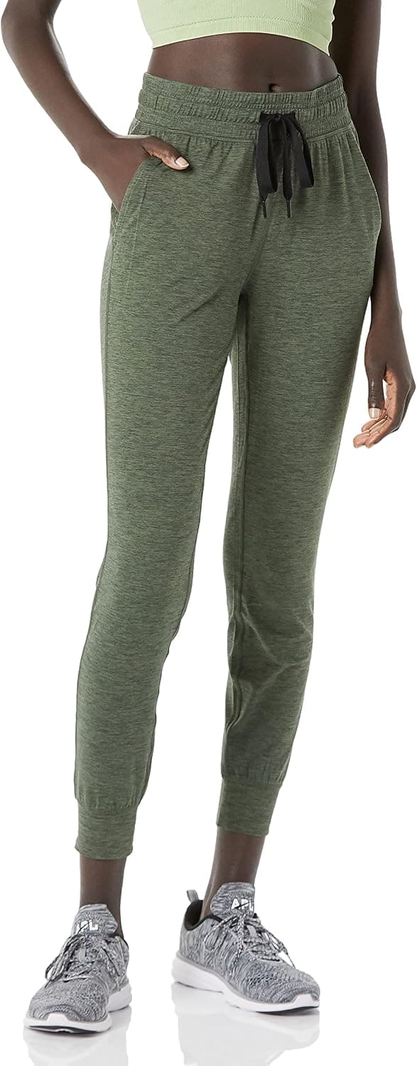 Amazon Essentials Women's Brushed Tech Stretch Jogger Pant (Available in Plus Size)