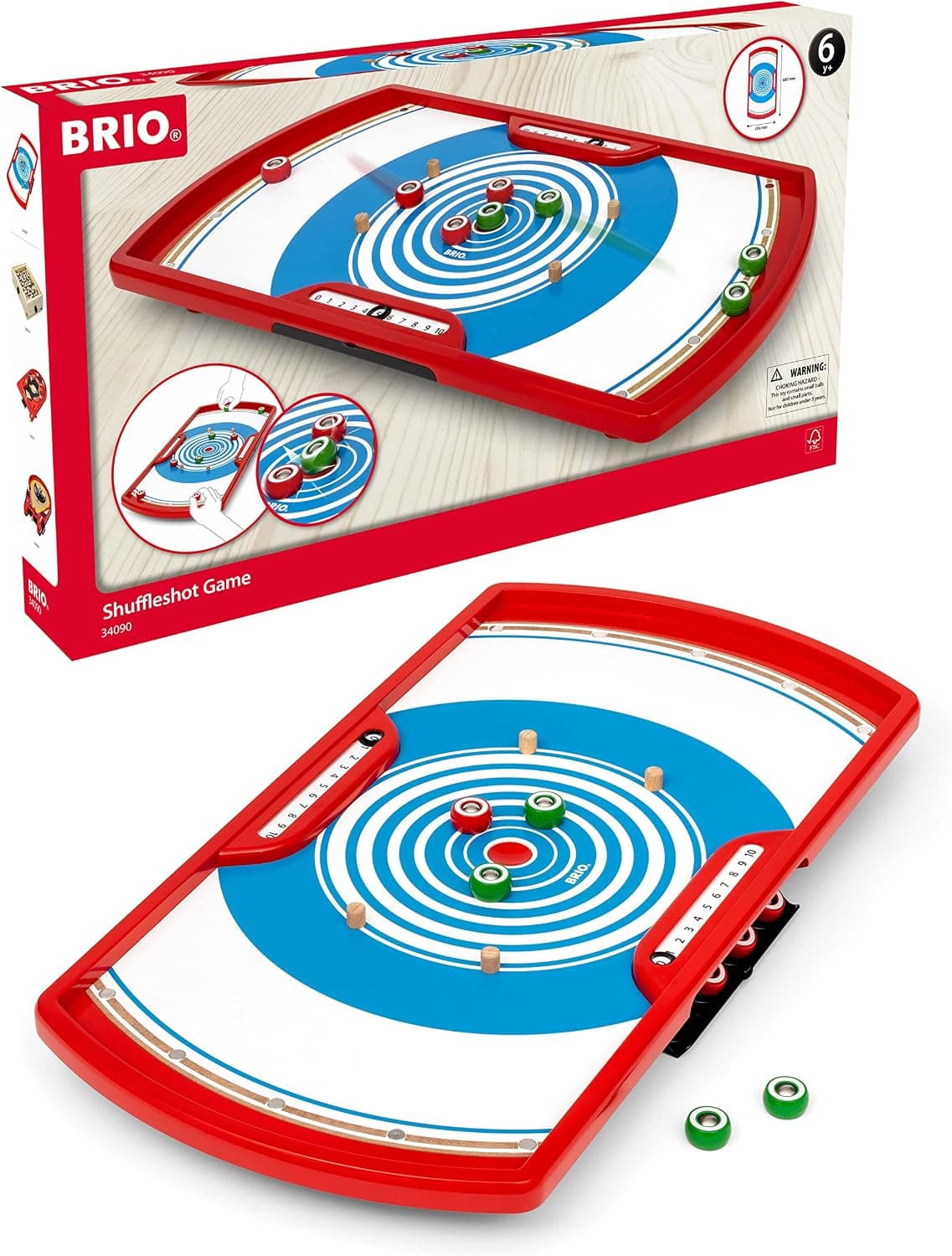 Brio Shuffleshot Game for Kids Age 6 Years Up