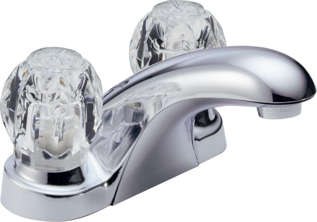 Double Handle Lavatory Faucet Chromed