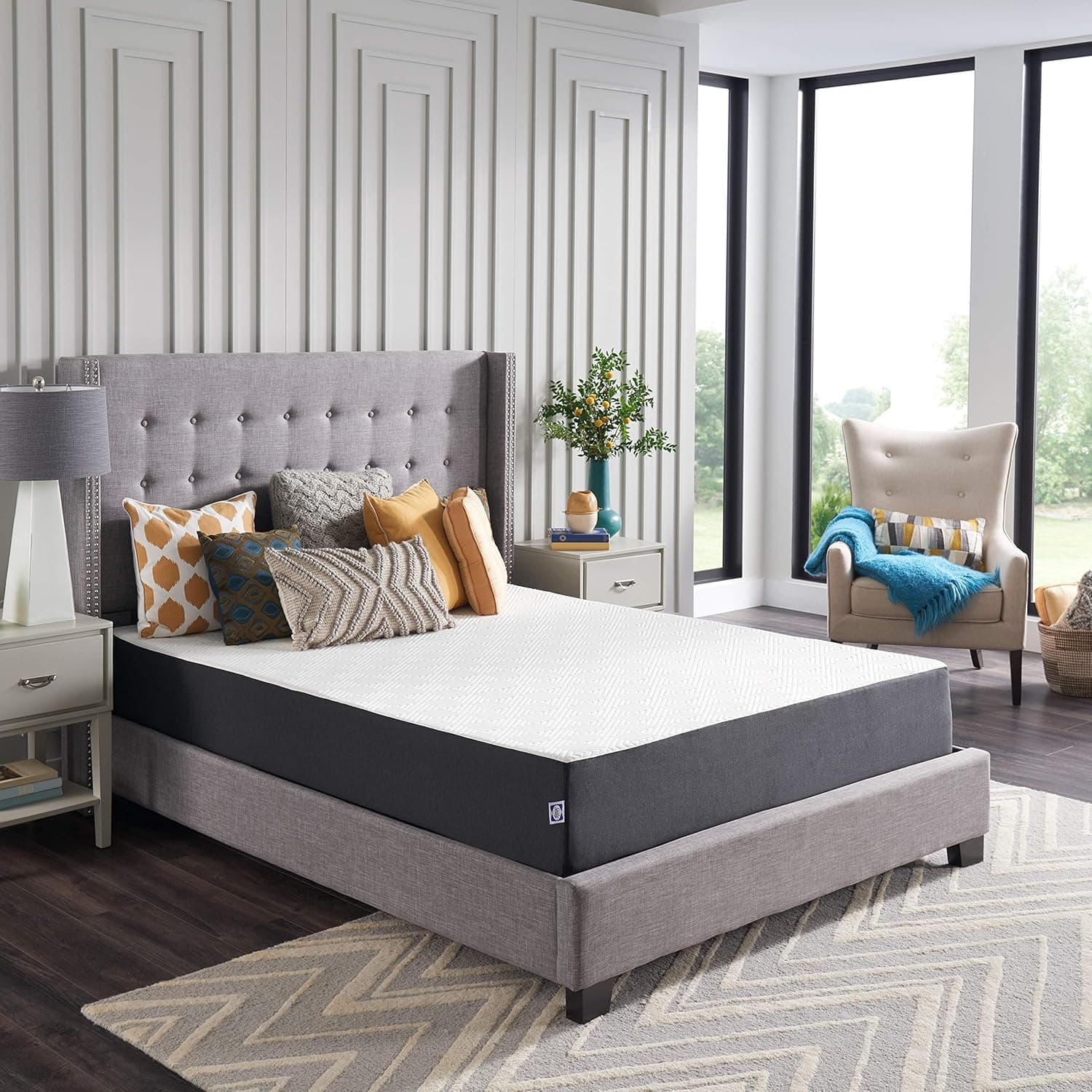 Sealy 10" Hybrid Adaptive Memory Foam Mattress with CopperChill Technology, Cooling Memory Foam Mattress for Pressure Relief, Full,White