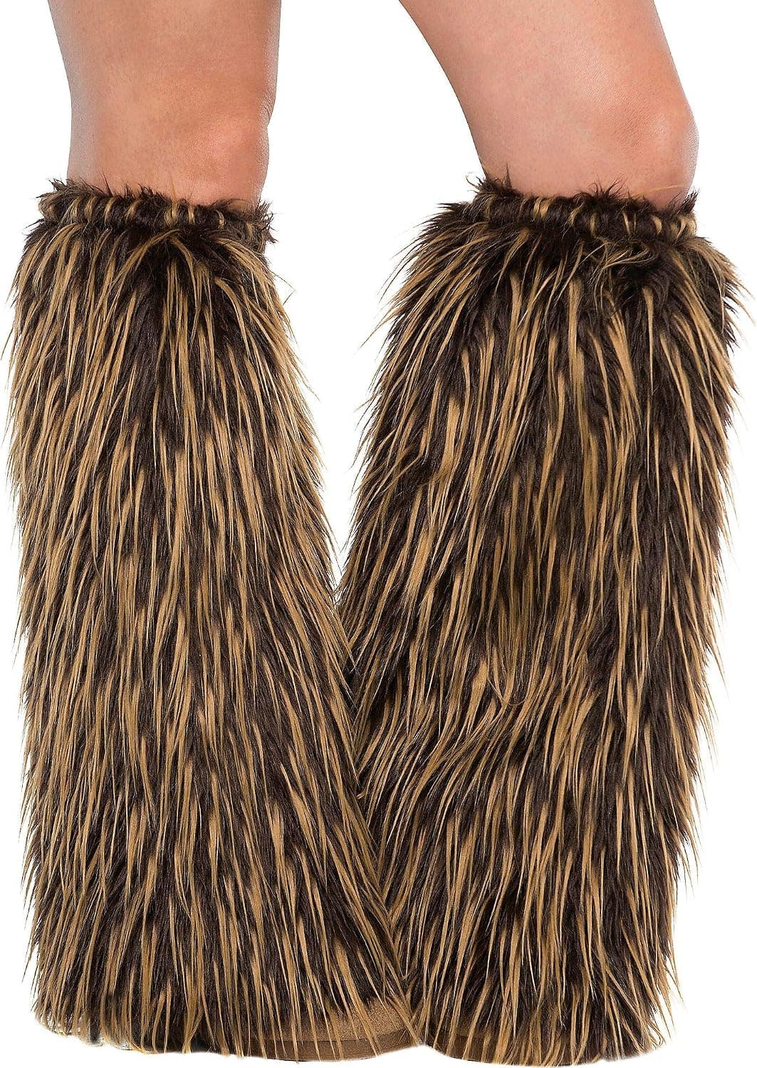Amscan 843282 Medieval Furry Leg Warmers, Adult Standard Size, 1 Pair