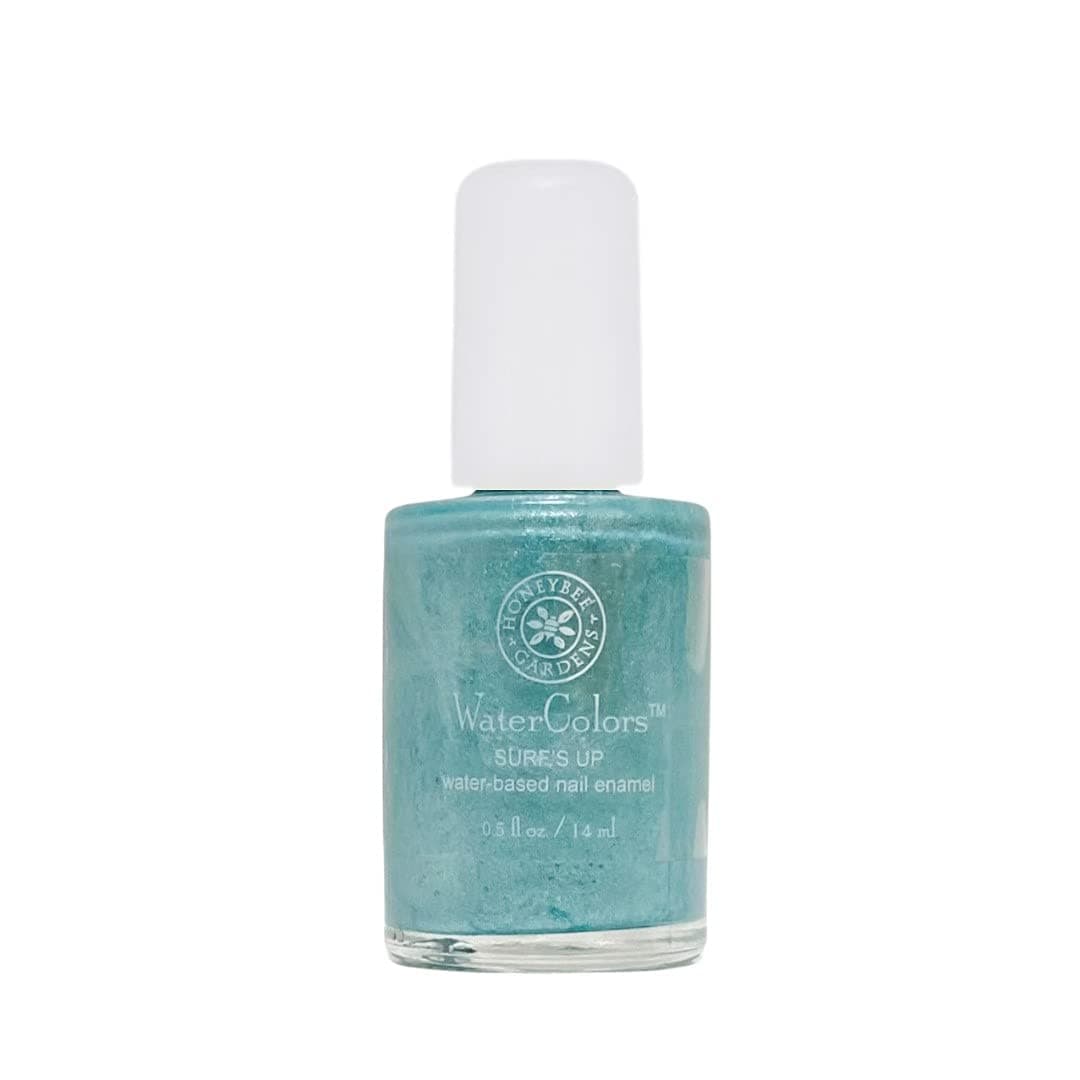 Honeybee Gardens Water-Based Nail Enamel: Eco-Friendly, Odorless & Vibrant - surfsup, 0.5 fl oz
