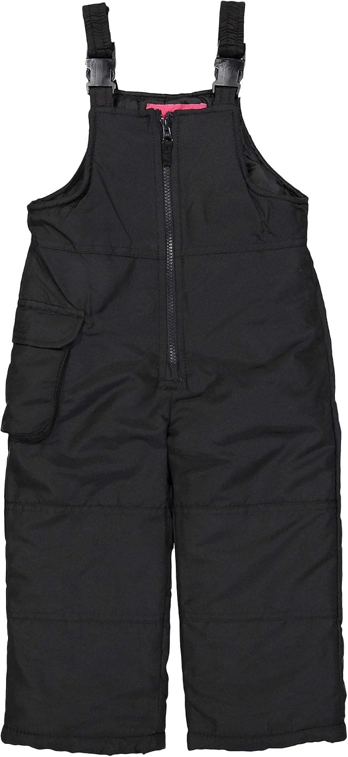 LONDON FOG Girls Bib Snowpants Black 14/16