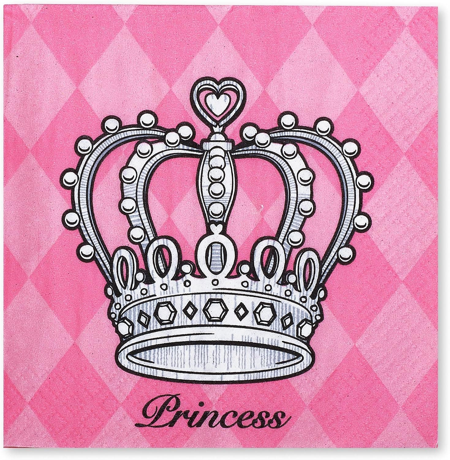 Elegant Princess Damask Beverage Napkins (20)