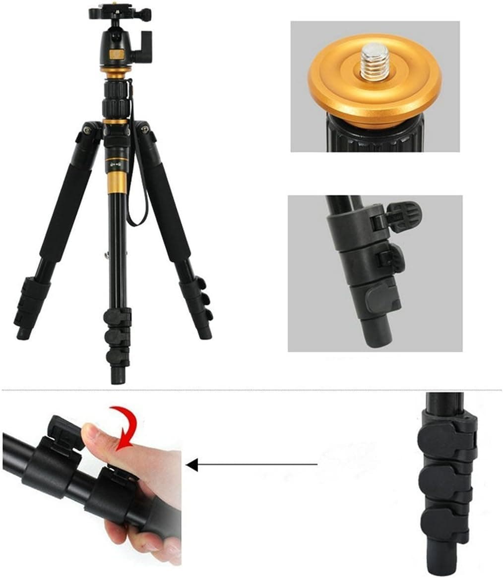 Morjava® Q-666 Aluminum Tripod DSLR Three Tripod for Canon, Nikon, Sony, Samsung, Olympus, Panasonic