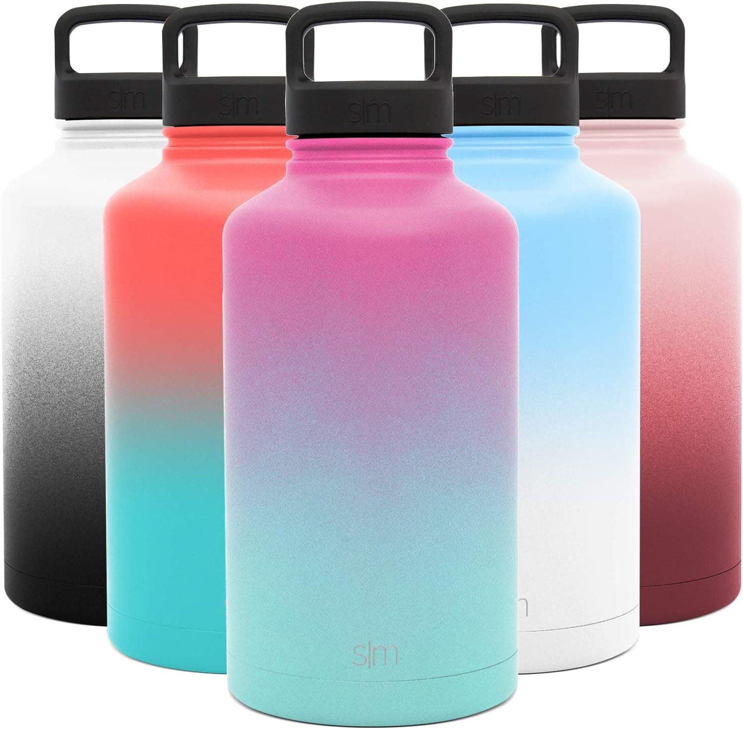 Simple Modern 64oz Water Bottle, Insulated Half Gallon Reusable Wide Mouth Stainless Steel Metal Flask with Handle Lid, Ombre: Sorbet