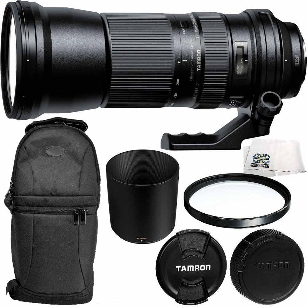 Tamron SP 150-600mm f/5-6.3 Di VC USD Lens for Nikon + 95mm Multi-Coated UV Filter + Padded Backpack + Microfiber Cleaning Cloth - International Version (No Warranty)