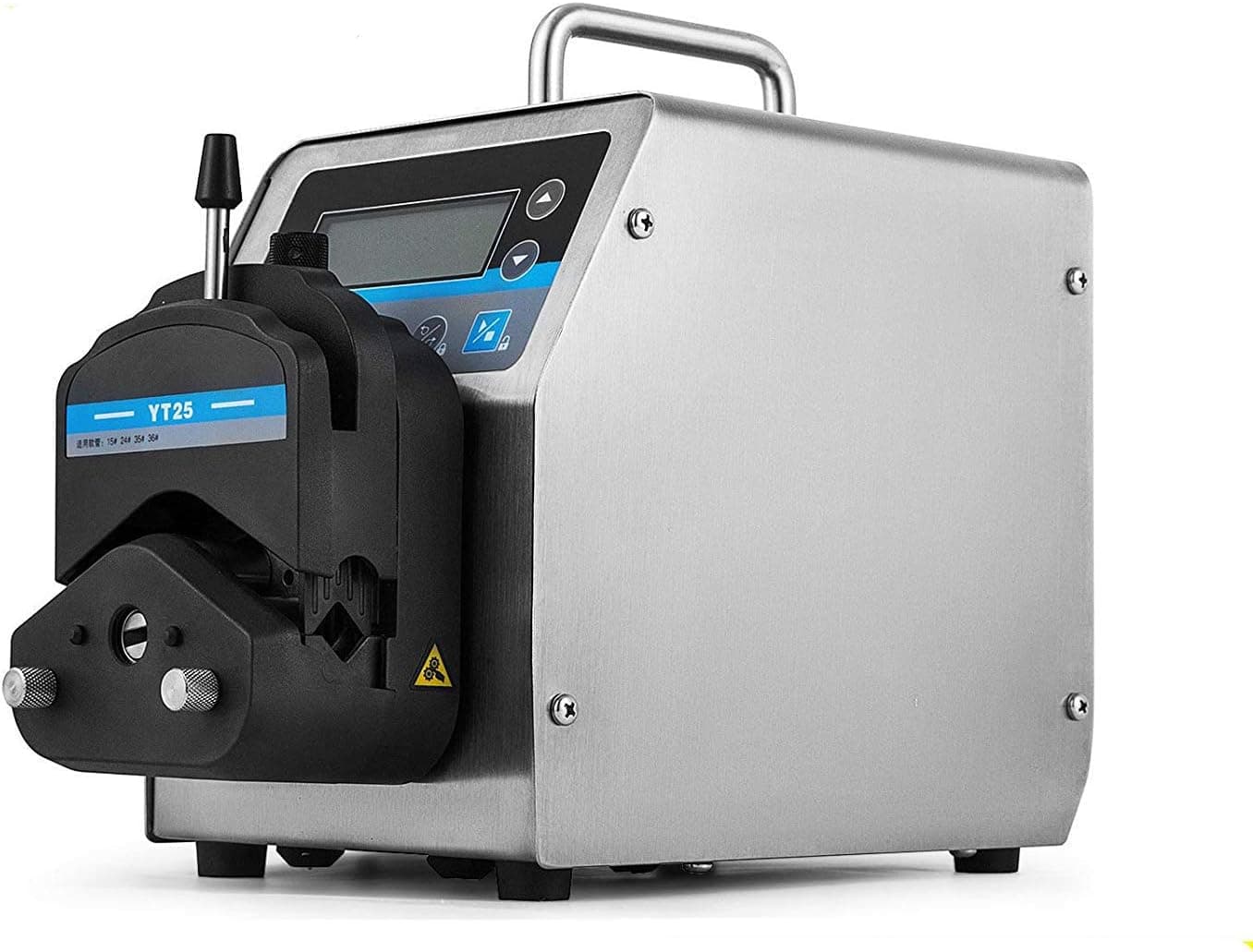 VEVOR Variable Speed 0.17-720 ml Per min Peristaltic Stepper Motor 0.1-150 PRM with Pump Head YT-25 (4 Rollers,1 Channels)(BT-100S)