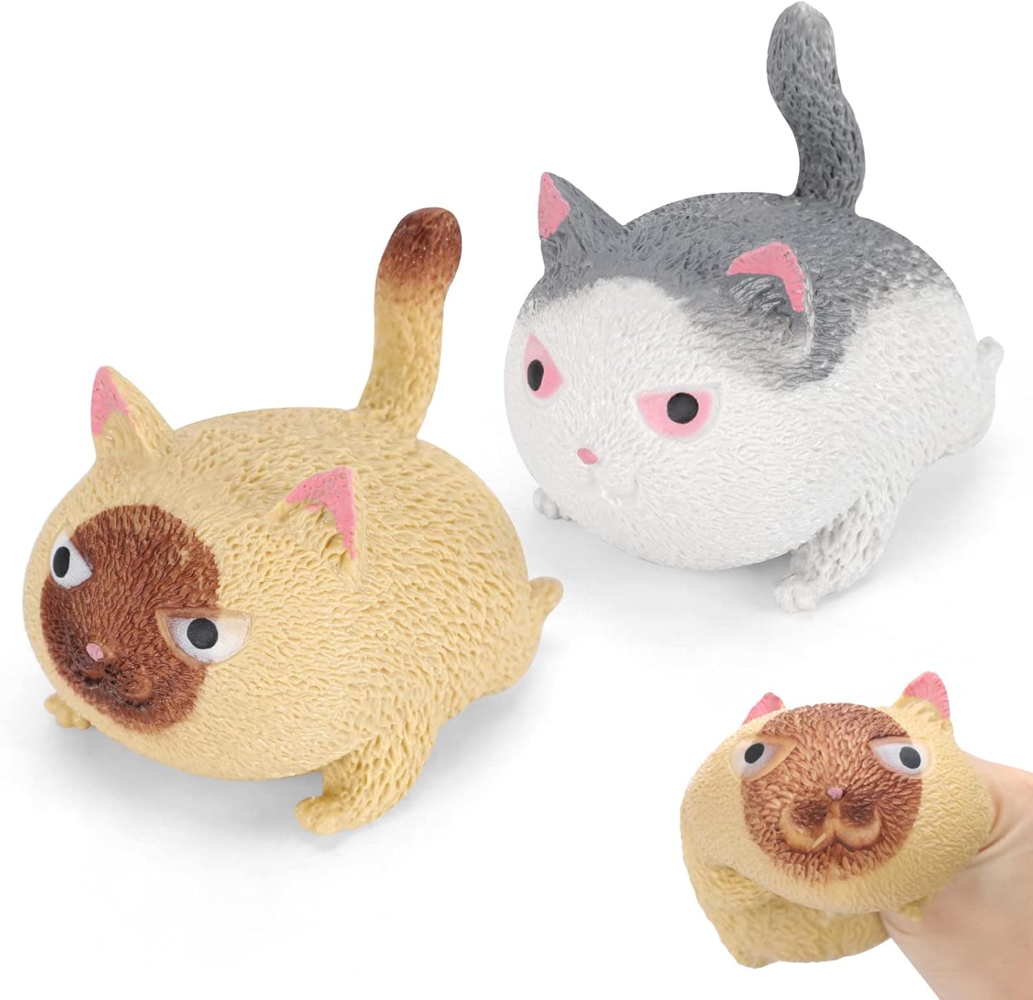 2PC Squishy Stress Relief Ball Relaxing Squeeze Anxiety Relief for Children and Adults