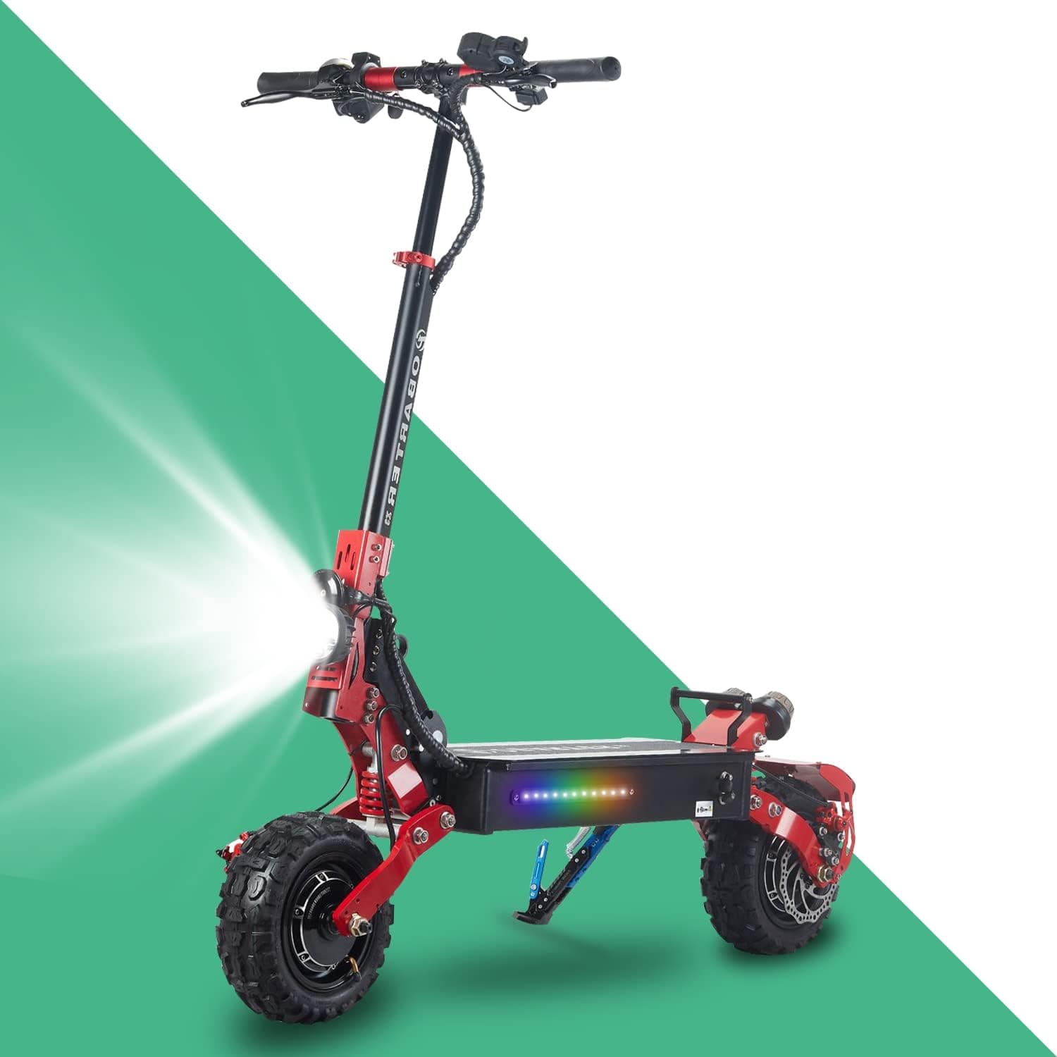 Baoobo Electric Scooter Adults 2400 Watt Motor 11 Pneumatic Tires, Up to 31 Mph and Black X3 X3 2400w Scooter for adults