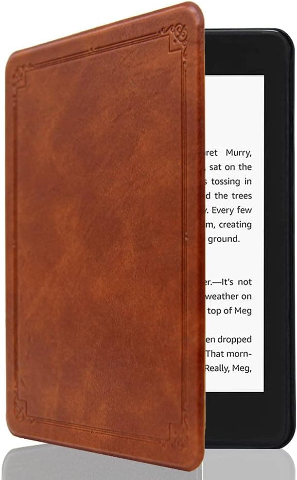 CoBak Kindle Paperwhite Case - All New PU Leather Smart Cover with Auto Sleep Wake Feature for Kindle Paperwhite 10th Generation 2019 Released,Vintage Bown