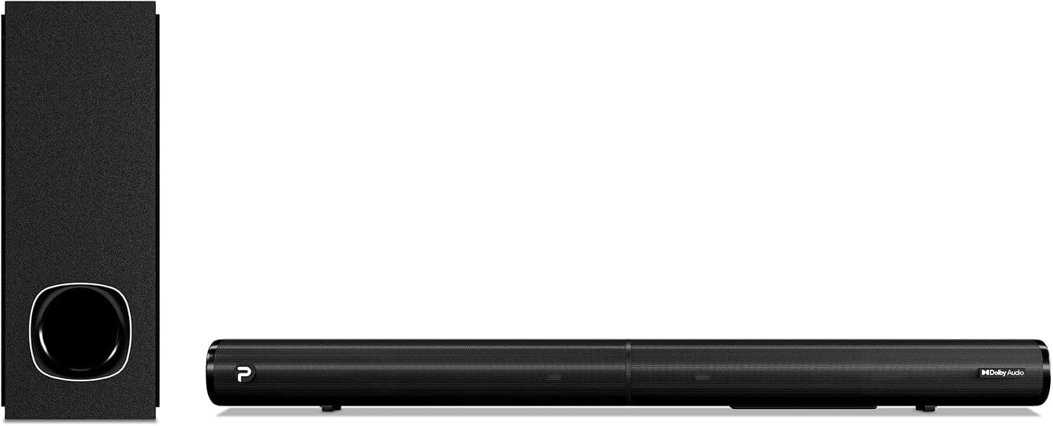 PHEANOO Sound Bar Compatible with Dolby Audio, Roku TV Ready, Sound Bars for TV with Subwoofer, Bluetooth 5.0/HDMI ARC/Optical/AUX/RCA Connection