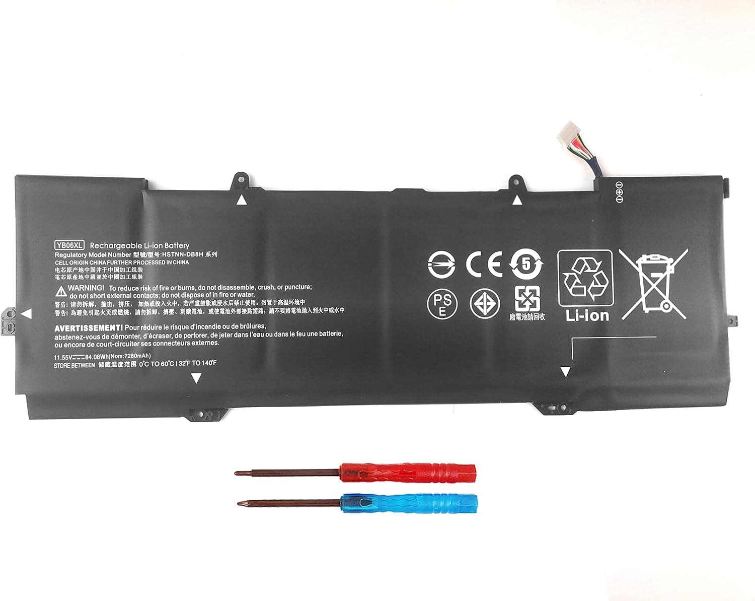 AN·GWEL YB06XL Laptop Battery for HP Spectre X360 Convertible 15-CH000 15T-CH000 15-CH0XX 15-CH000NA 15-CH003NF 15-CH011DX Series Notebook HSTNN-DB8H HSTNN-DB8V 928372-856 928427-271[11.55V 84.08Wh]