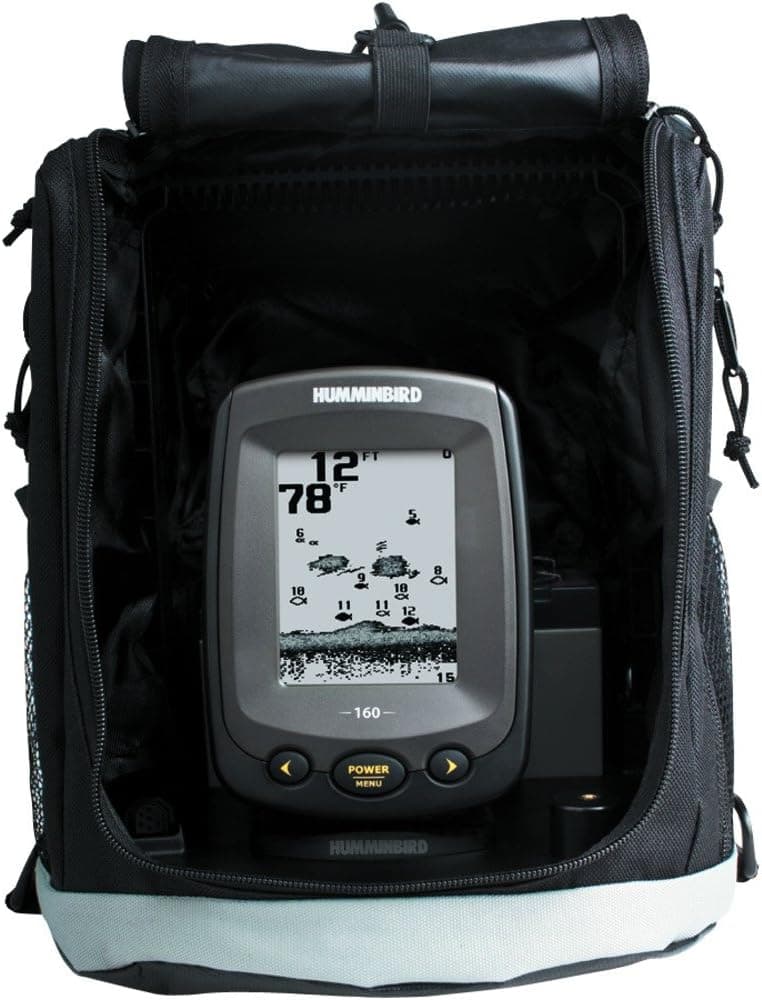 Humminbird PiranhaMAX 160 PT 4-Inch Waterproof Fishfinder and Dual-Beam Transducer