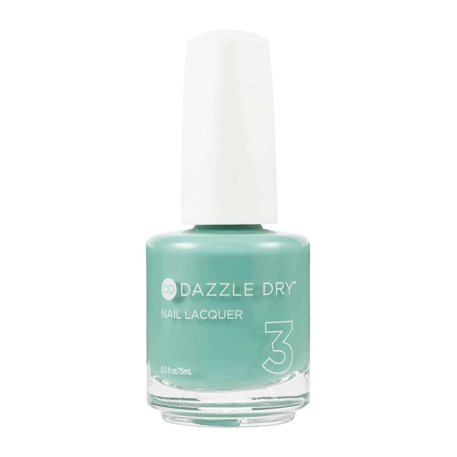 Dazzle Dry Nail Lacquer (Step 3) - Casablanca - A full coverage seafoam green. Full coverage cream. (0.5 fl oz)