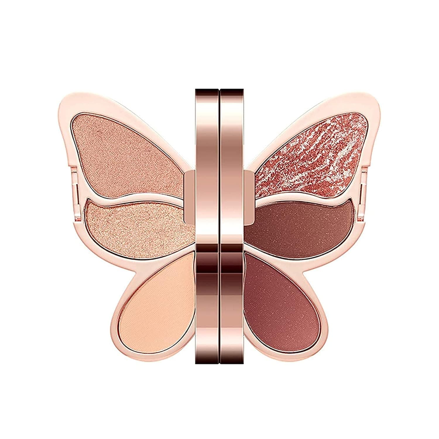 HAVAJ 6 Colors Eyeshadow Palette Butterfly Makeup Palette,Butterfly Shape Eyeshadow Palette Sequins Shiny Glitter Matte Eye Shadow Makeup (01#)