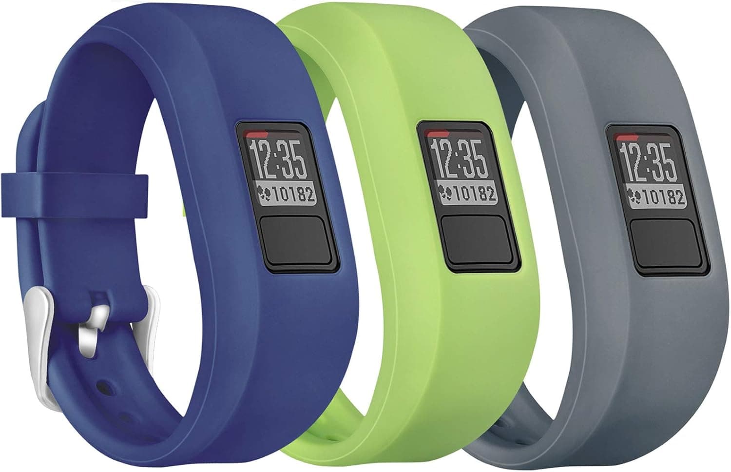 Mosstek Compatible with Garmin Vivofit 3/Vivofit Jr/Vivofit Jr 2 Bands for Kids Girls Boys Women, Colorful Cute Soft Silicone Sport Adjustable Replacement Vivofit Jr/Vivofit Jr 2 Bands Small Large