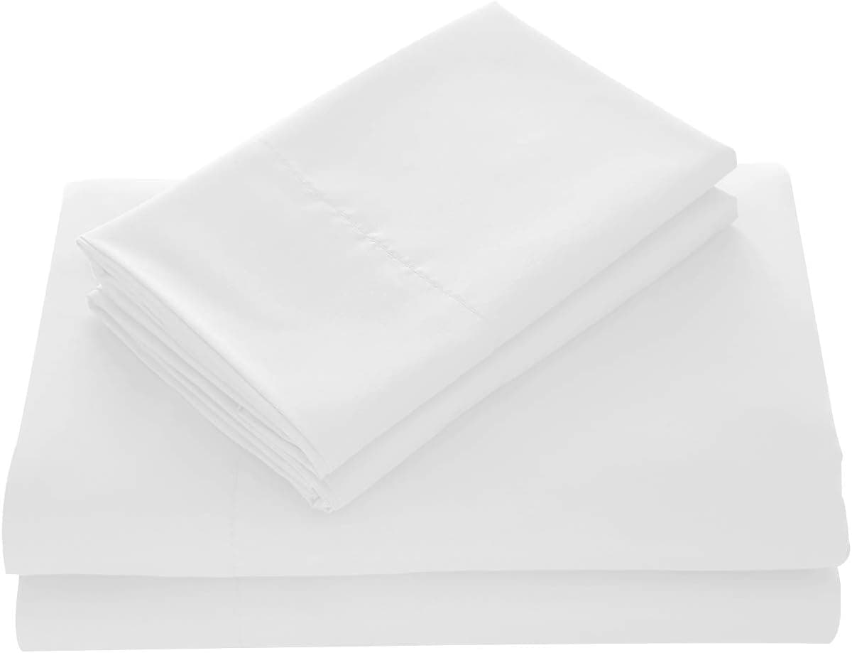 WAVVA Bedding Luxury 4-Pcs Bed Sheets Set- 1800 Deep Pocket, Wrinkle & Fade Resistant (Full, White)