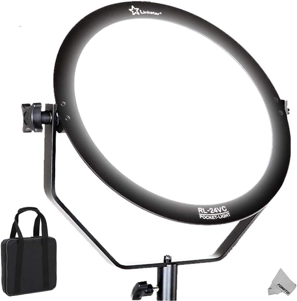 Fomito Linkstar RL-24VC Kit 24W LED Dimmable High CRI95 3000-5600K Soft Lighting LED Edge Light Film Continuous Lighting