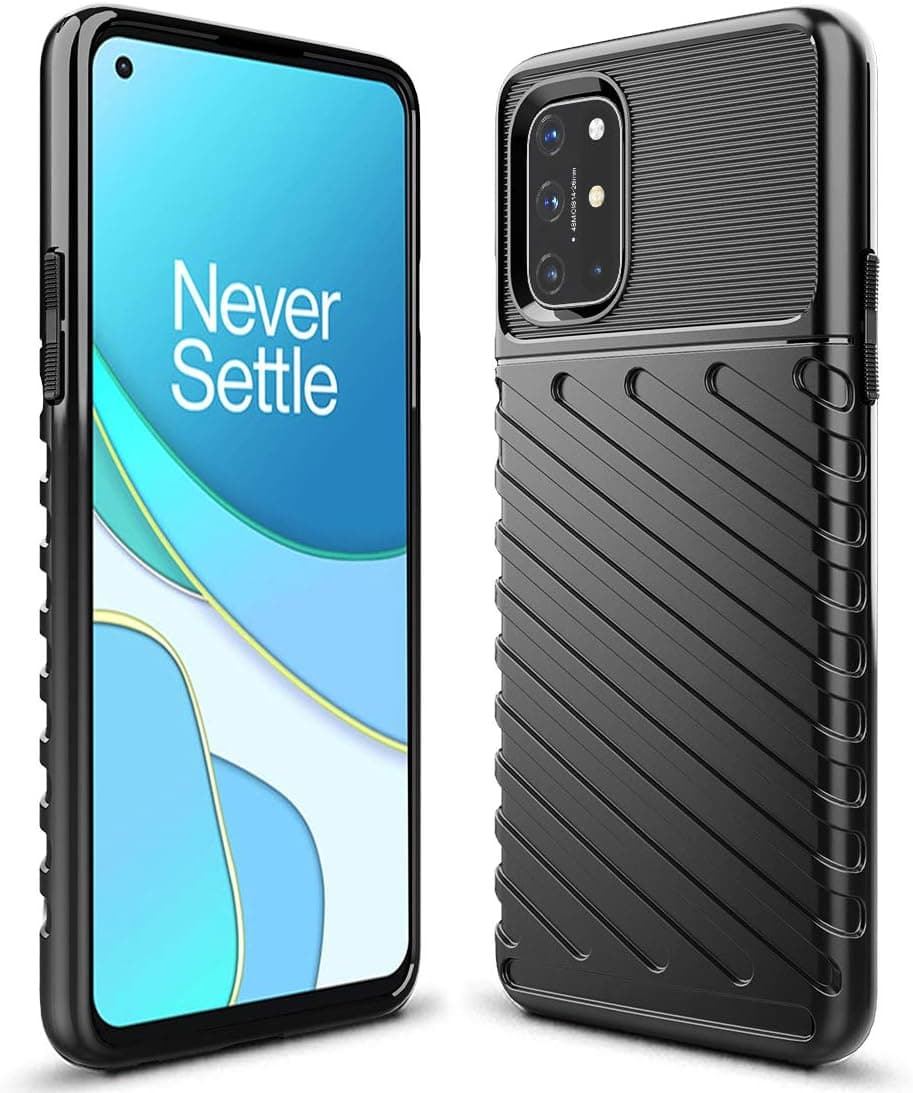 Sucnakp for OnePlus 8T Case OnePlus 8T+ 5G Case One Plus 8T Case 1+8T Case Shock Absorption Anti Scratch Heavy Duty Durable Drop Protection Cell Phone Cover for OnePlus 8T（LT Black）