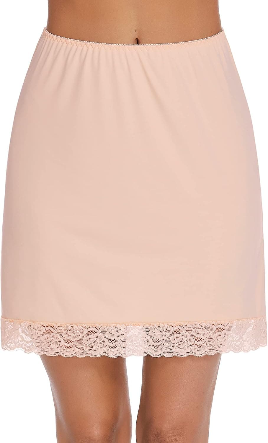 Avidlove Half Slips for Women Underskirt Short Lace Trim Above Knee Half Slip