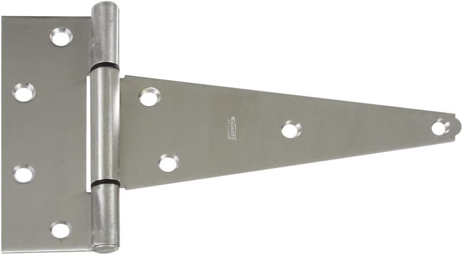 National Hardware N342-824 BB285 Extra Heavy T Hinge in Stainless Steel, 8 Inch