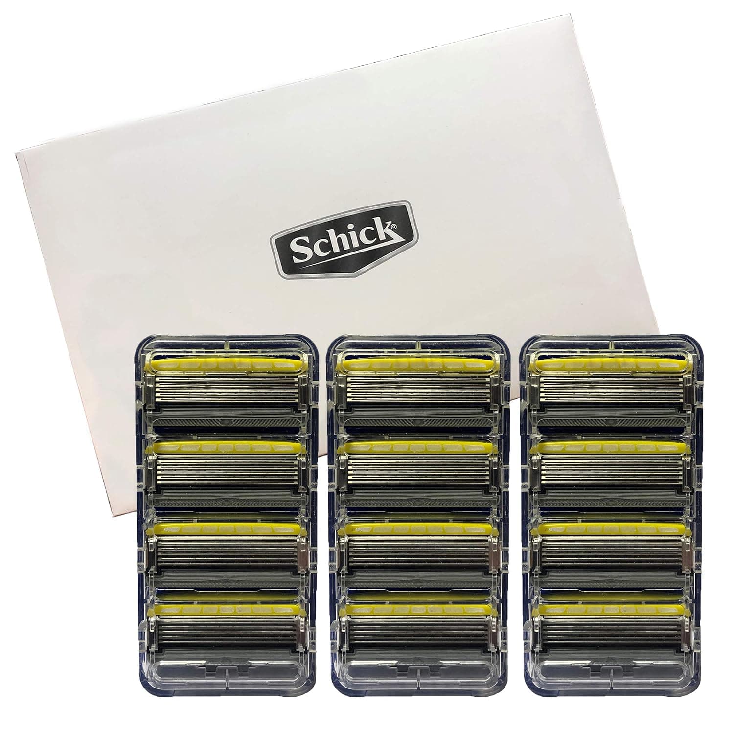 Schick Hydro Sense Energize Mens Razor Blade Refill With Skin Guards, Includes 12 Razor Blades Refills