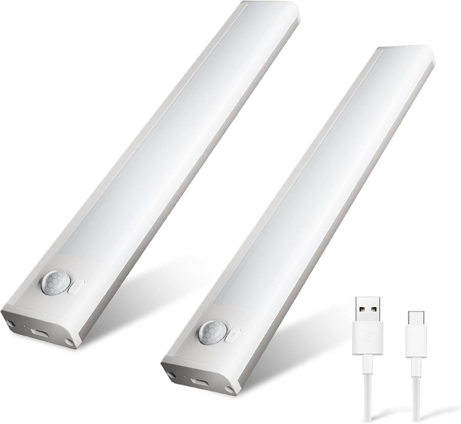 CHIGIH LED Under Cabinet Lights,3 Modes Rechargeable LED Closet Lights,10 Inch Wireless Motion Sensor Lights,Stick-on Anywhere Dimmable Lighting for Closet,Hallway,Stairs,Wardrobe,Kitchen