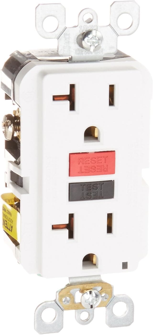Leviton Mfg Co B12-N7899-0Rw Duplex Receptacle, 20-Amp, 125-volt, White
