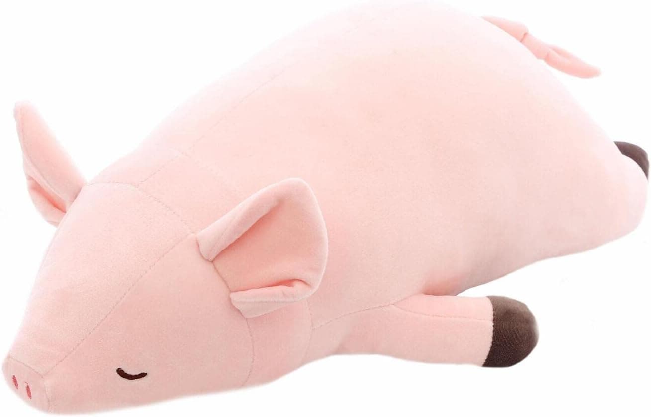 DRUNKENRIVER Pig Plush Cute Pillow Plush Pillows Hugging Pillow, Fat Soft Stuffed Pig Plush Toy for Kids Girls Boys (Pink,23.6in)