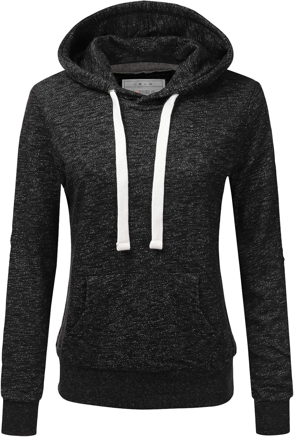 DOUBLJU Basic Lightweight Pullover Hoodie Sweatshirt for Women