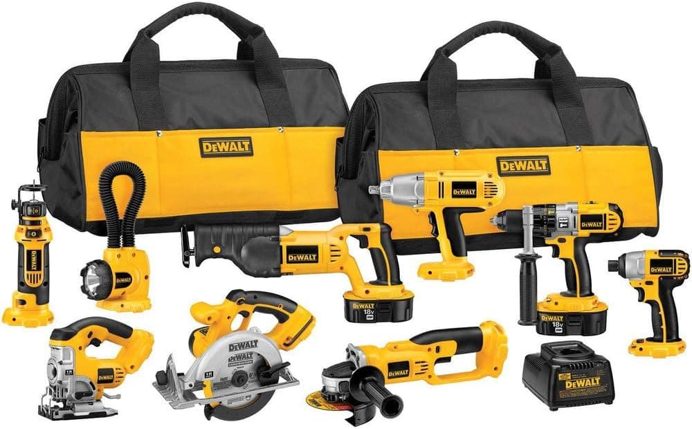 DEWALT 18V XRP Cordless Drill Combo Kit, Cordless, 9-Tool (DCK955X)