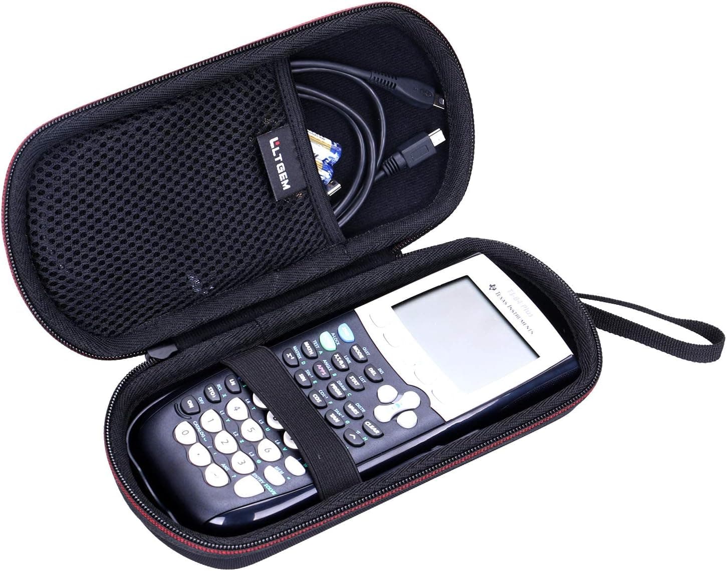 LTGEM EVA Hard Case for Texas Instruments TI-84, 89/83 / Plus/CE Graphics Calculator - Black