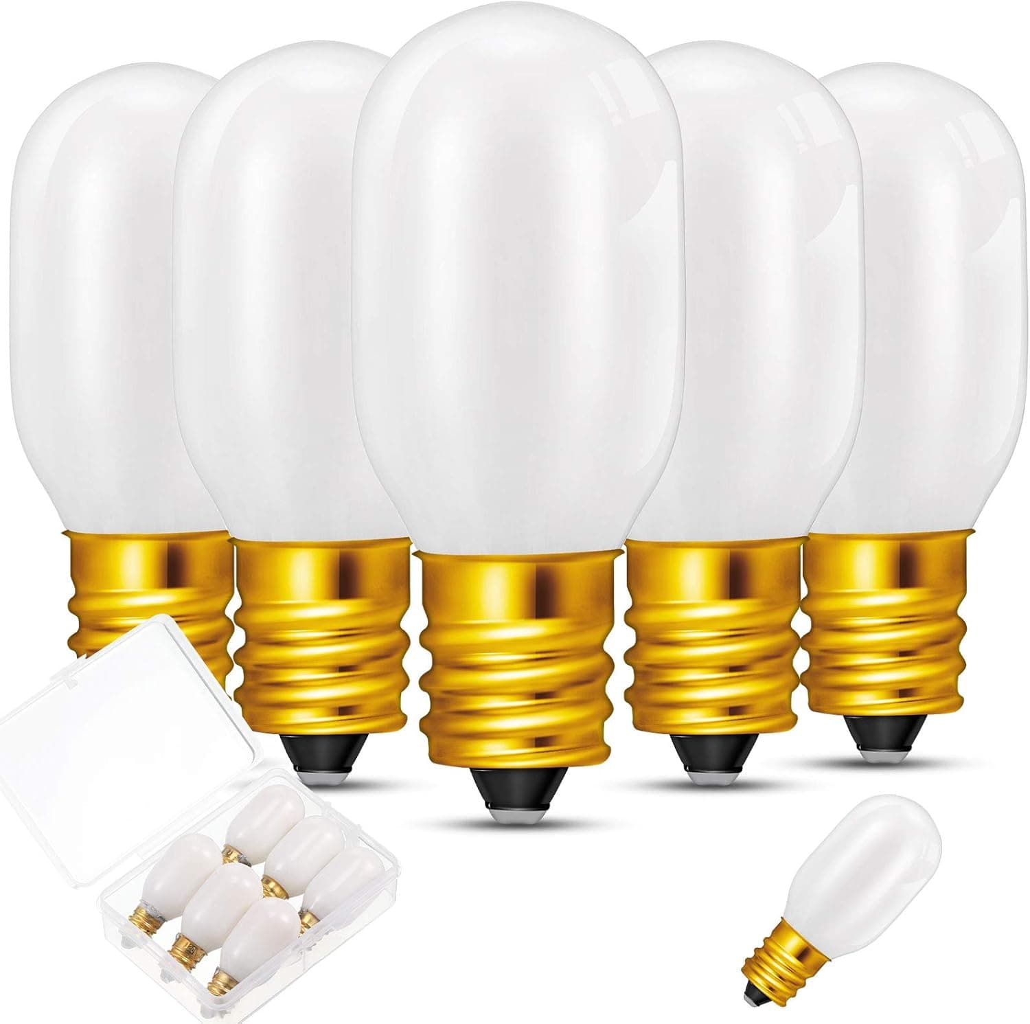 Honoson Christmas Village Light Bulbs 6 W Replacement Bulbs Accessory for Christmas House Replacement Bulbs Accessories (6 Pieces)