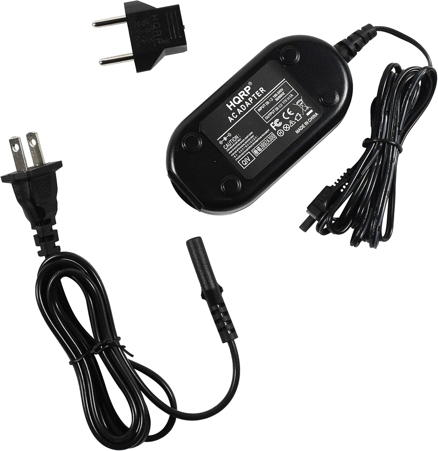 HQRP Replacement AC Adapter/Charger Compatible with JVC GR-D371US, GR-D375US, GR-D395US, GR-AX890US, GR-D230US, GZ-MS100, GZ-MS100U, GZ-MS100RU, GZ-HM1, GZ-HM1SUS Camcorder