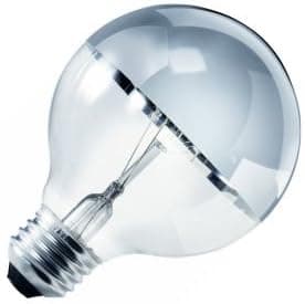 Sylvania 15638 40 WATT Decor Chrome Top Globe Bulb Clear Finish, Single