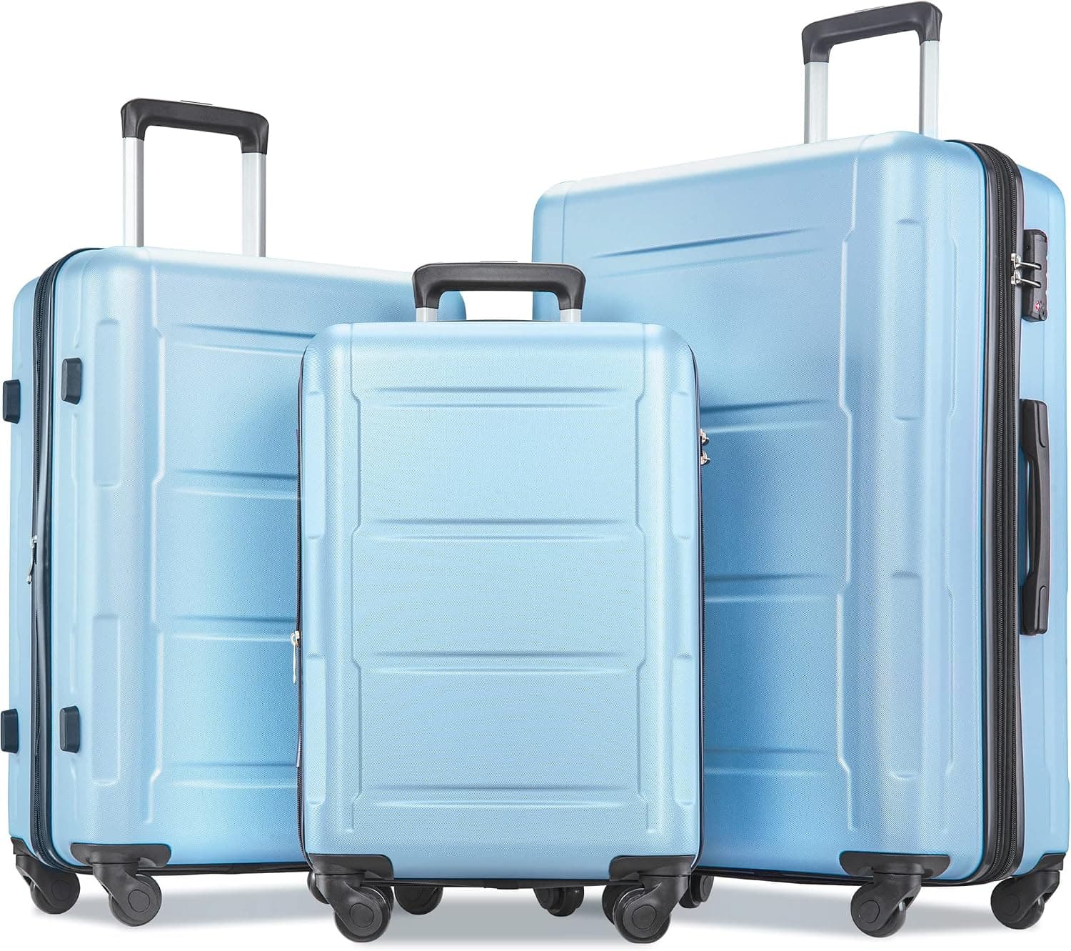 Merax Luggage Sets 3 Piece Suitcase Set 20/24/28,Carry on Luggage TSA Lock Expandable,Suitcase with Spinner Wheels