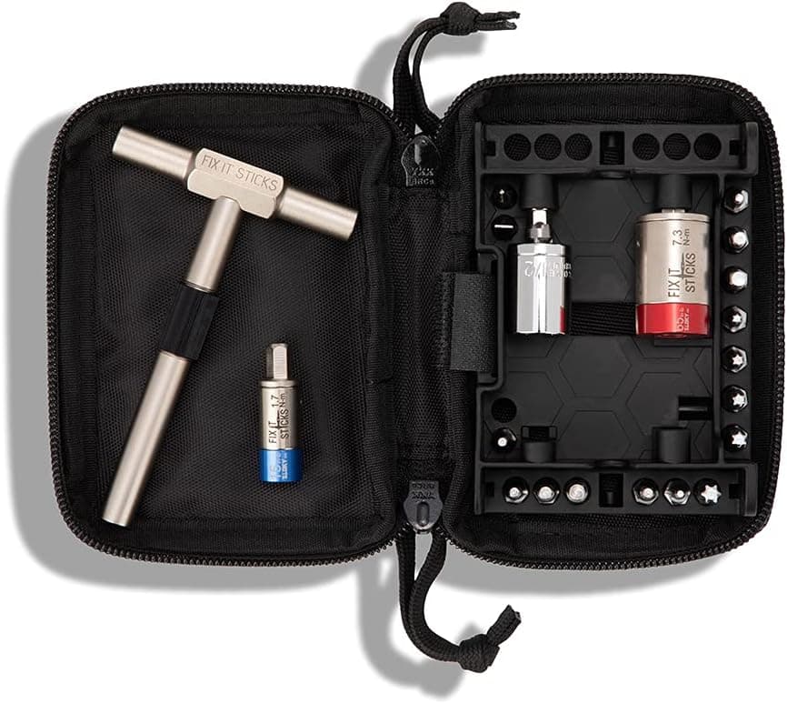 Fix It Sticks Two Miniature Torque Limiter Kit with Pouch, T-Handle Driver & 16 Bits