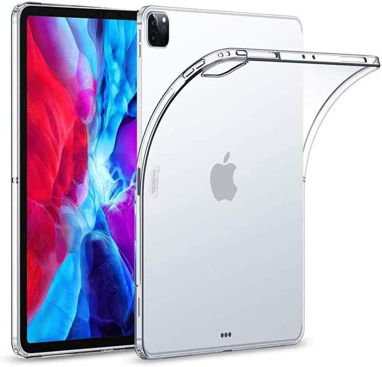 Clear Soft TPU Transparent Shockproof Cover,Compatible with iPad Pro12.9(2020),Flexible Soft Transparent Soft Shell Cover Slim-Fit Shell