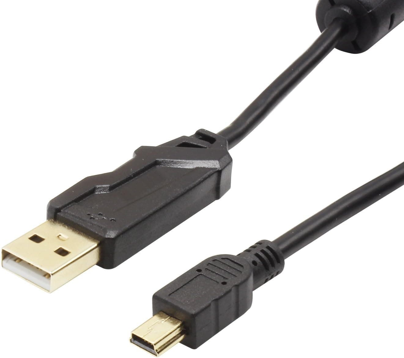 AllEasy Mini USB Cable USB 2.0 Type A to Mini B Cable Male Cord for PS3 Controller, MP3 Players, Digital Cameras, Blue Yeti Recording Microphones MIC 15ft/4.5m (2-Pack)