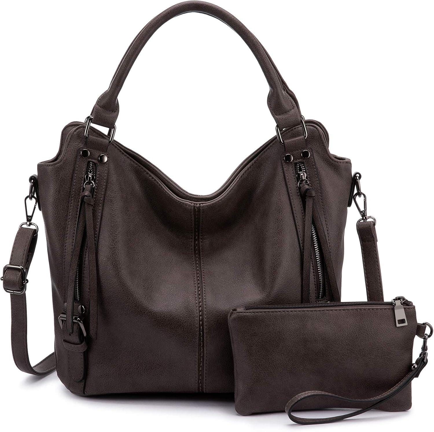 Tote Bag for Women PU Leather Shoulder Bags Fashion Hobo Bags Large Purse and Handbags with Adjustable Shoulder Strap