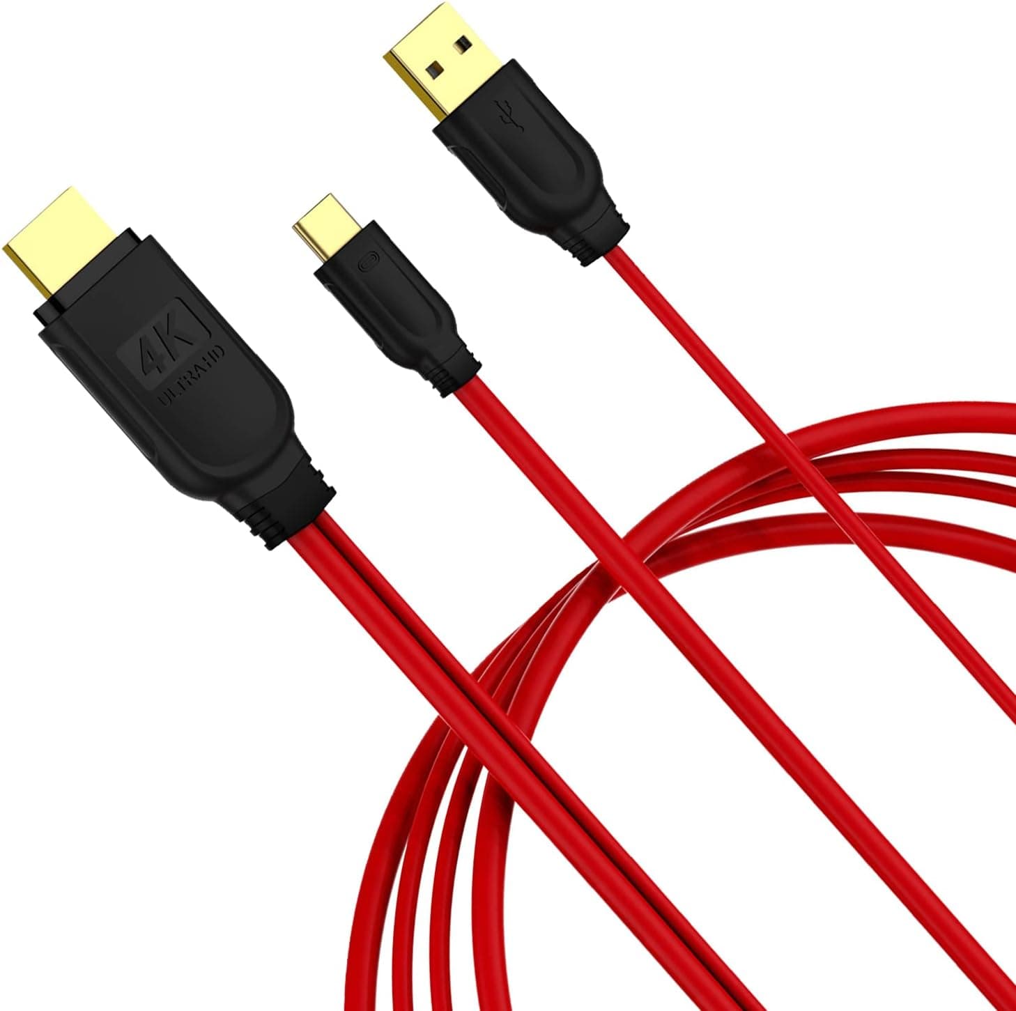 lalamax USB Type C to High-Speed Ultra HD HDMI with USB Cable,USB C to HDMI Cable Compatible with Laptop,Mobile Phone