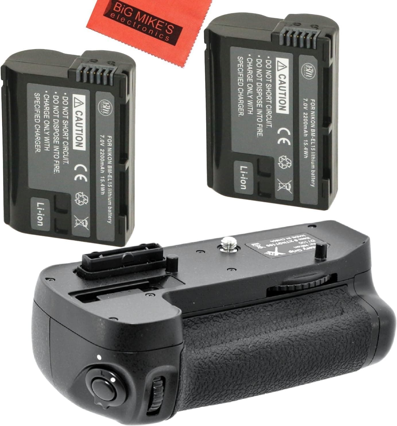 Battery Grip Kit for Nikon D7100, D7200 Digital SLR Camera Includes Qty 2 Replacement EN-EL15 Batteries + Vertical Battery Grip + More!!