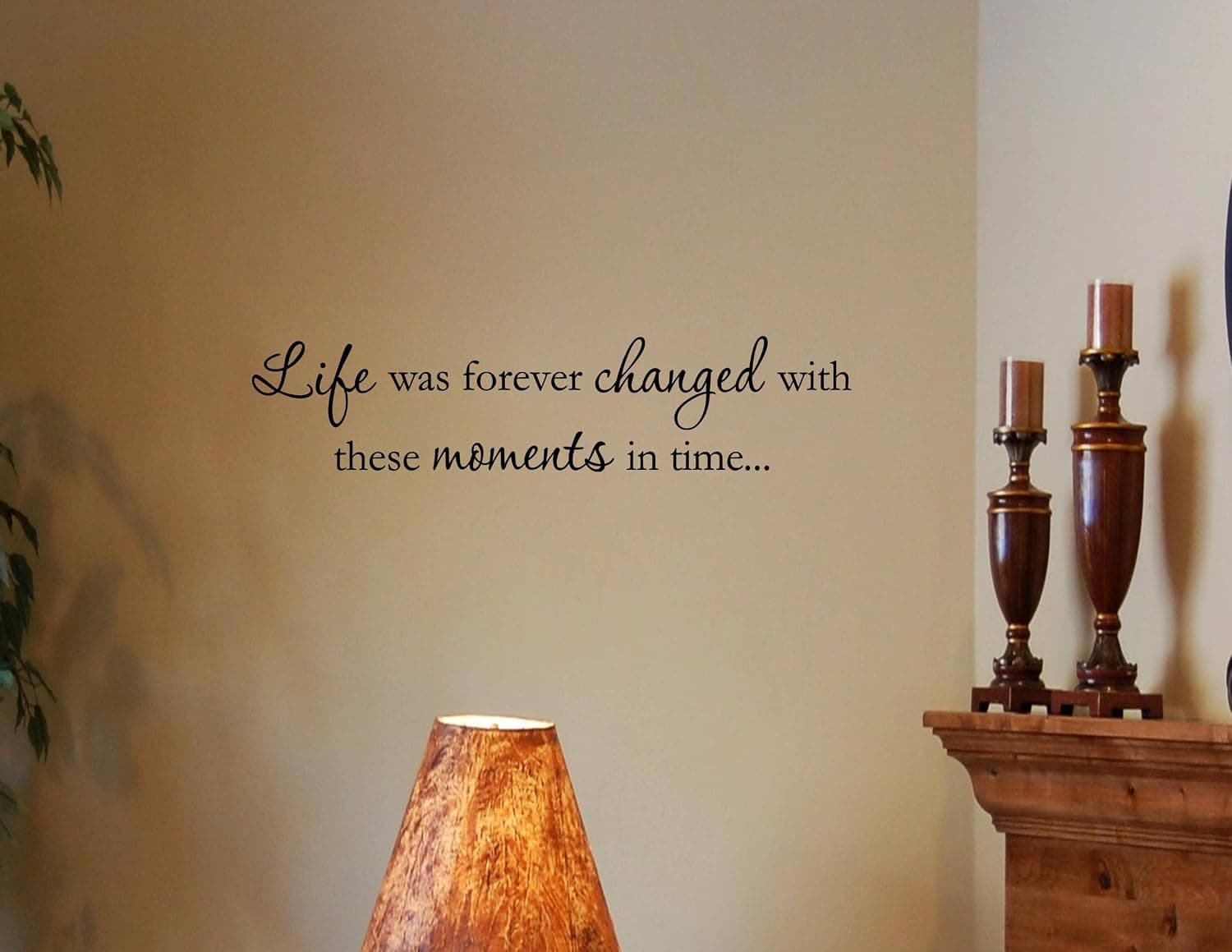 Vinylsay Life was Forever Changed with These Moments in time. Vinyl Wall Decal