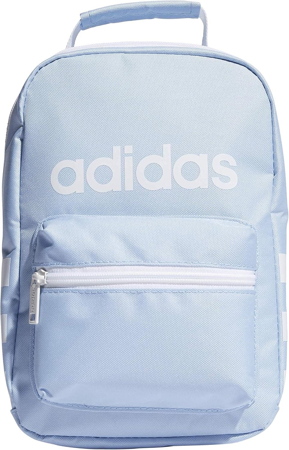 adidas Unisex Santiago Insulated Lunch Bag, Glow Blue/ White, ONE SIZE