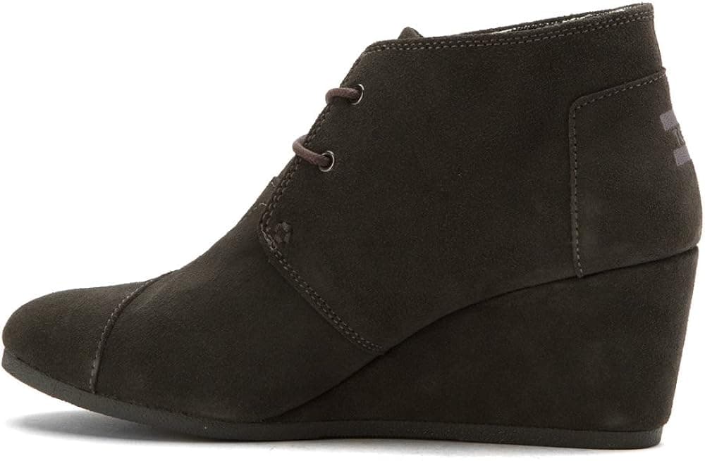 TOMS Desert Wedge Castlerock Grey Suede