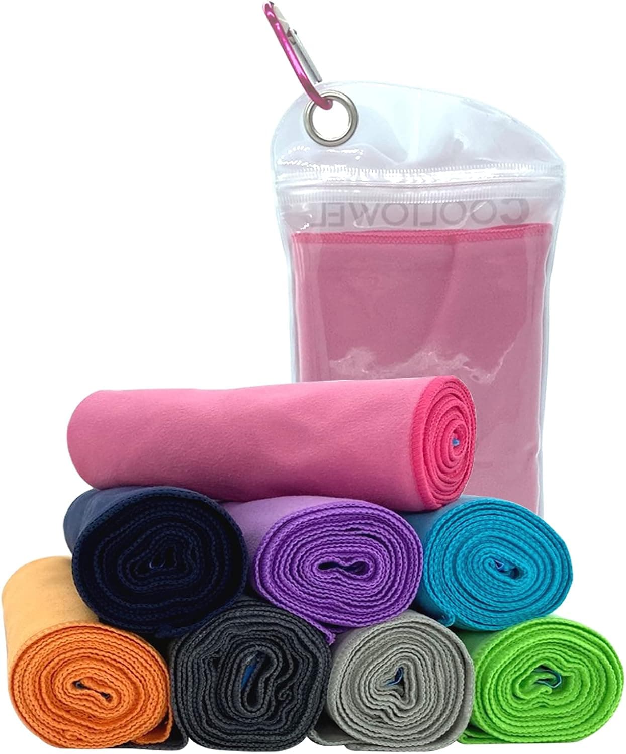 Microfiber Towel (40" x 12") Perfect Travel & Sport &Beach Towel Fast Drying Super Absorbent Ultra Compact Suitable for Camping, Backpacking,Gym, Beach, Swimming,Yoga (Navy Blue)