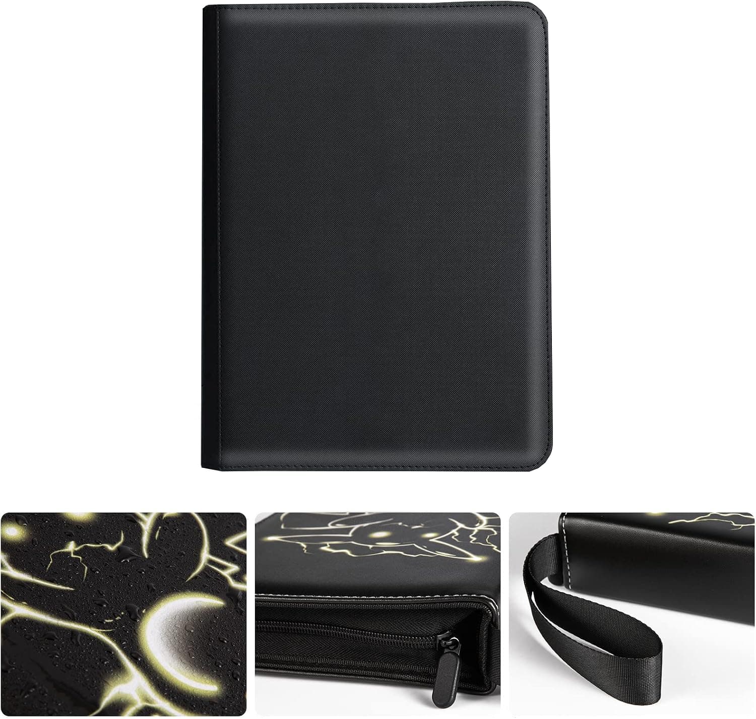 Zoylofg Card Binder for Cards,9-Pocket Portable Card Collector Album Holder Fits 900 Cards with 50 Removable Sleeves,Game Album Collection Protector.