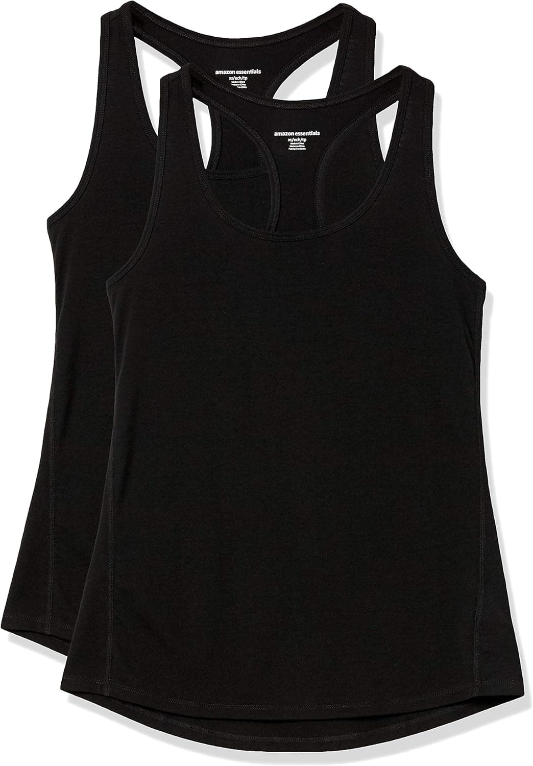 Amazon Essentials Women's Studio Relaxed-Fit Racerback Tank, Multipacks